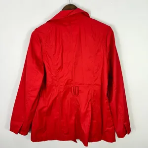 Marc New York‎ Andrew Marc Red Jacket L Moto Trench Minimalist Chic Designer NWT thumbnail 9