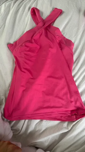 Pink Cross Neck Top thumbnail 2