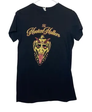 The Hooten Hallers Band T-Shirt Devil Graphic Tee Womens Size Small‎ Youth XL thumbnail 1