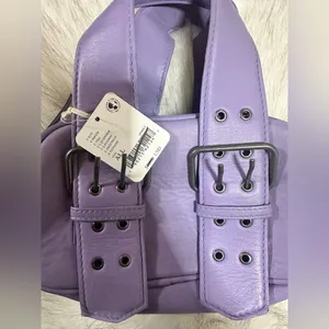 NWT Free People Say Yes Bag In Lilac 100% Leather $78 MSRP thumbnail 7