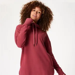 Sweaty Betty After Class Hoodie Women Rose Pink Excellent‎ Funnel Neck Thumbhole thumbnail 2