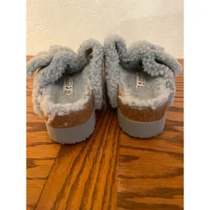Birkenstock Papillio Arizona Big Buckle shearling sandals faded aqua 39 thumbnail 6
