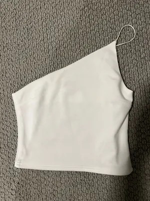 Princess Polly White One-Shoulder Top thumbnail 2