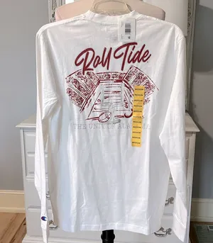 Champion University of Alabama White Long Sleeve Cotton Shirt thumbnail 1