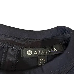 Athleta Top‎ Womens XXS Navy Blue Long Sleeve Crew Neck Performance Shirt thumbnail 4