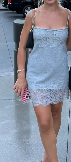 Mini dress grey Gray thumbnail 1