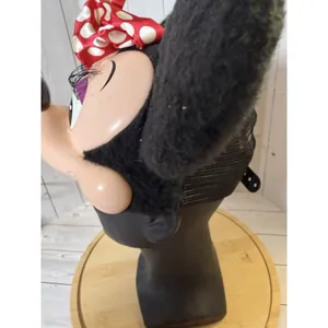 Vintage Disney Character Fashions Minnie Mouse Adult 3D Plastic Snapback Hat thumbnail 4