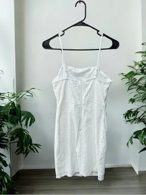Windsor NWT White Eyelet Dress Medium thumbnail 2