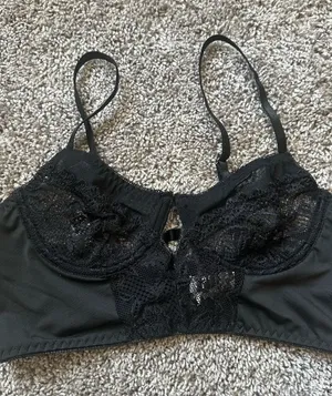 Black Lace Underwire Bralette - Women Intimates thumbnail 1