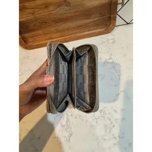 Michael Kors Hamilton Quilt zip-around wallet metallic pewter leather quilted thumbnail 10