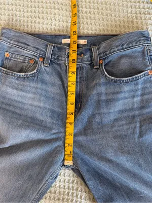 Levis Low Pro Straight Jeans Womens 28 Blue Denim Pants Go Ahead Light Wash thumbnail 7
