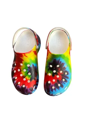RARE Crocs Bae Platform Tie Dye Womens Size 7 thumbnail 6