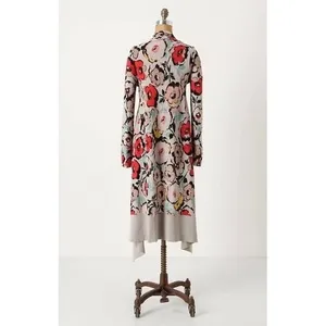 Anthropologie SPARROW Flora Exemplar Long Duster Cardigan‎ Sweater Linen Medium thumbnail 7