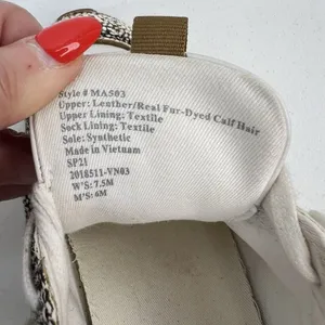 Madewell MWL Size 7.5 Kickoff‎ Trainer Sneaker Leather Calf Hair Lace Up Shoes thumbnail 8