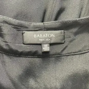 Aritzia Babaton Corbett Romper Relaxed Pure Silk Short Sleeve‎ Black Size XS thumbnail 11