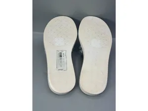 Antonio Melani Slide Sandals Womens 5 Tan Clear Rhinestones Flat Heel Slip On thumbnail 6