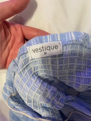 Vestique Blue Striped Romper thumbnail 6