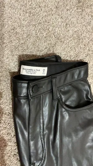 Abercrombie Leather Vegan Pants thumbnail 2