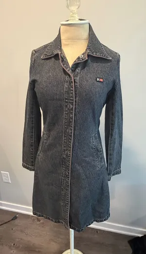 Rezexx Denim Long Jacket Blue thumbnail 1