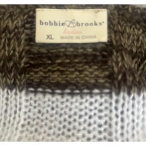 Bobbie Brooks Vtg Y2K Rainbow Striped Sweater Dress Boho-Chic Indie‎ Core Sz XL thumbnail 5