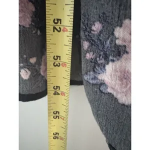 American Eagle Floral Maxi Dress Size L Black Cottage Prairie Country Hi Low thumbnail 9