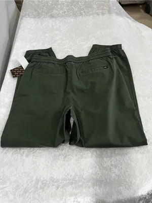 Vans Chamber II Jogger Women's Elastic Waistband Army Green Size XL Cotton Blend thumbnail 5