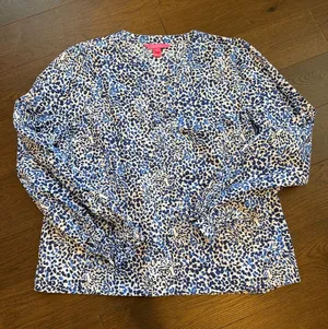 Lilly Pulitzer Coulter Tunic Leopard Print Long Sleeve Top Size Large - C40-025 thumbnail 1