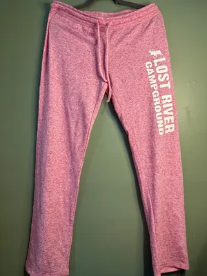 Salt Creek Large Pink Lost River Campground Jogger Pants Linen Blend Loungewear thumbnail 1