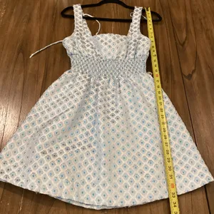 Hill House Home The Snowflake Brocade Cher sleeveless flare mini Dress L thumbnail 4