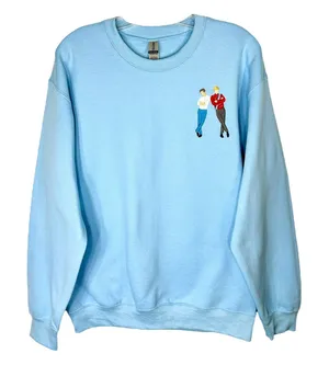 Red White & Royal Blue Small‎ Sweatshirt Embroidered Alex Henry Book Wedding thumbnail 1