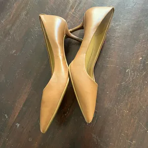 Michael Kors Tan Leather Women's Shoes small heel thumbnail 8