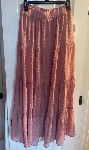 NWT Altar'd State Mauve Maxi Skirt thumbnail 1