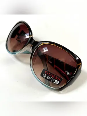 Guess Oversized Butterfly Sunglasses Brown Tortoise blue Gradient GUF200 TO-34A thumbnail 11