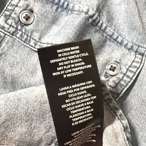 NWT BUFFALO DAVID BITTON Women's Medium Blue Shirt Soft Acid Wash Utility SS NEW thumbnail 7