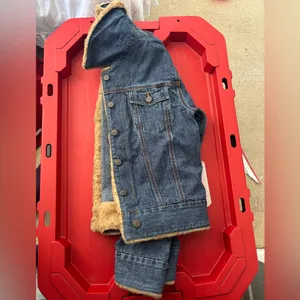 ezekiel Women's Blue Jean Jacket Size L 100% Cotton Size L. In Good Condition thumbnail 14