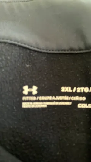 Under Armour Black Pullover Half-Zip Fitted Women’s ColdGear 2xl  thumbnail 5