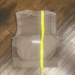 Gymshark Brown Perforated Sports Bra XS/S thumbnail 4