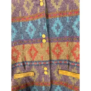 Woolrich Vintage Aztec Western Tribal Southwestern Wool Jacket Women's Medium thumbnail 2