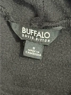 Buffalo David Bitton Black Super Soft Pullover Hoodie Sweatshirt Small thumbnail 7