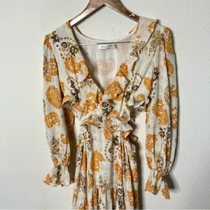 Bishop + Young x Anthropologie Paloma Cut-Out‎ Dress In Montecito Womens Size S thumbnail 3