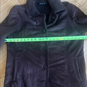 Utex Brown Faux Shearling Coat workwear ranch Dutton style thumbnail 6