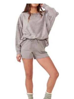 Free People Kelly Fleece Lounge Sweat Shorts - S thumbnail 7