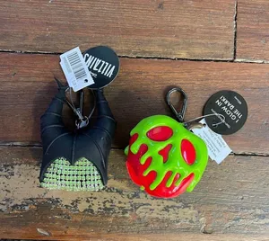 Bath & Body Works Disney Villains Glow in the Dark Keychain Set Poison Apple Maleficent thumbnail 1