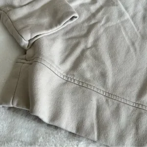 Athleta Retroplush Revive 1/4 Zip Sweatshirt Cream Women’s Size Small thumbnail 4