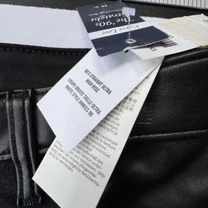 Abercrombie & Fitch Black 90s Straight Ultra High Rise Jeans Womens 6 Long NWT thumbnail 7