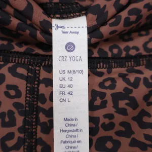 CRZ YOGA Leggings Womens M High Rise Leopard Brown Animal Print Excellent thumbnail 4