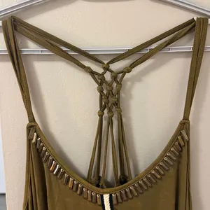 NWT Pol Boho Beaded Mini Dress M thumbnail 3