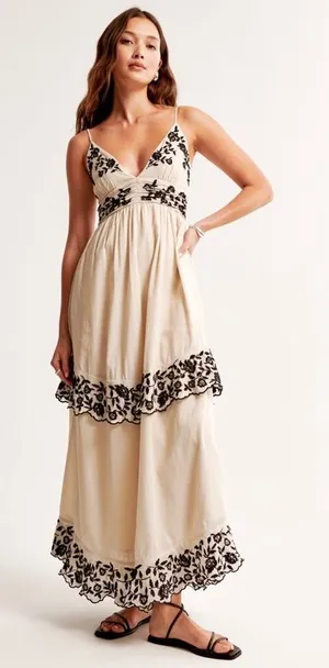 Abercrombie Ruffle Tiered Maxi Dress thumbnail 1