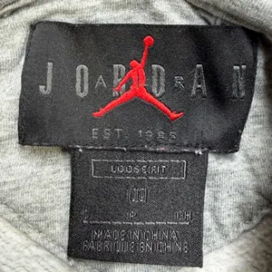 Jordan Flight Hoodie Womens S Gray Loose Cropped Athleisure Streetwear Gorpcore thumbnail 3