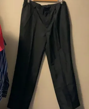 Elegant Black Straight Leg Women's Pants thumbnail 1